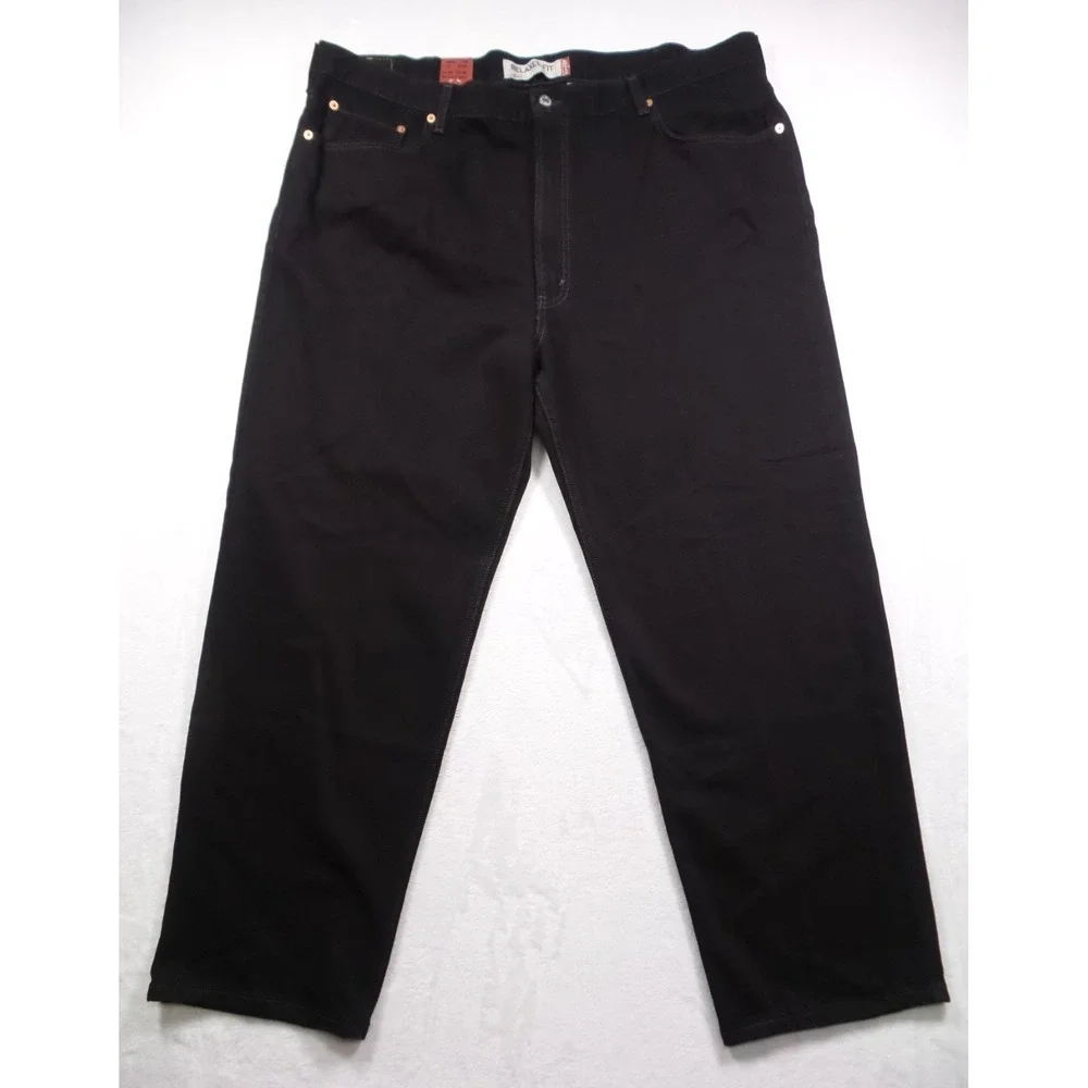 Vintage Levis Mens Jeans 44 x 30 Black Denim 550‎ Tapered Leg Relaxed Fit NWT
